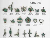 JewelryVilla Charms, animals, hearts, elephants, trees, horse