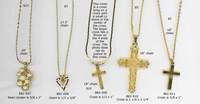 JewelryVilla Gold Plated Cross necklaces
