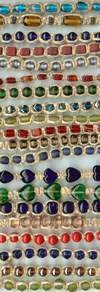 JewelryVilla Hemp chokers with multiple beads