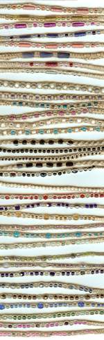 JewelryVilla hemp multicolor bracelets