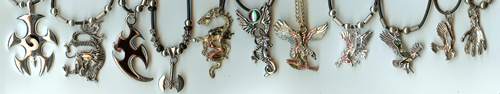 teen necklaces, teen boy necklaces, eagles, dragons, ninja necklace, hand necklace