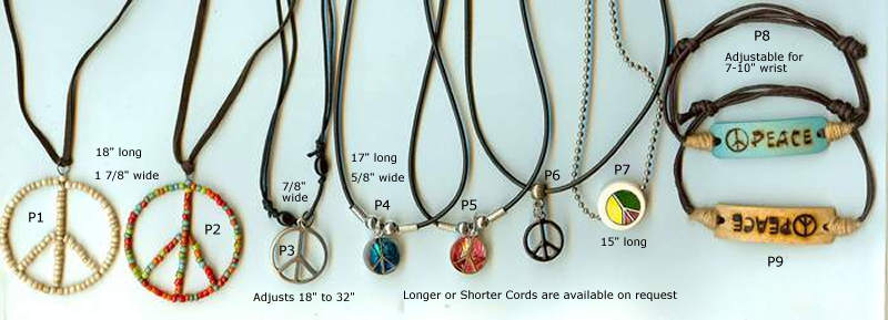 JewelryVilla Peace sign Jewelry at low prices. Teen Jewelry.