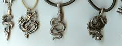 snake and eagle necklaces