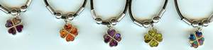 4 leaf clover necklaces  in the shape of hearts, how delightful! Teen jewelry.