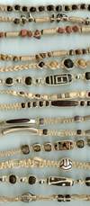 JewelryVilla hemp necklaces with black beads
