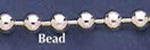Silver bead chain