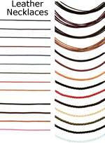 JewelryVilla leather necklaces