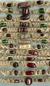 JewelryVilla hemp chokers with multibeads