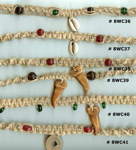 JewelryVilla hemp necklaces, hemp jewelry