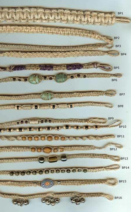 JewelryVilla hemp anklets and bracelets, hemp jewelry, teen jewelry