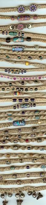 JewelryVilla hemp bracelets and anklets