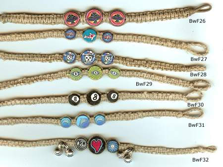 6 bracelets en fimo