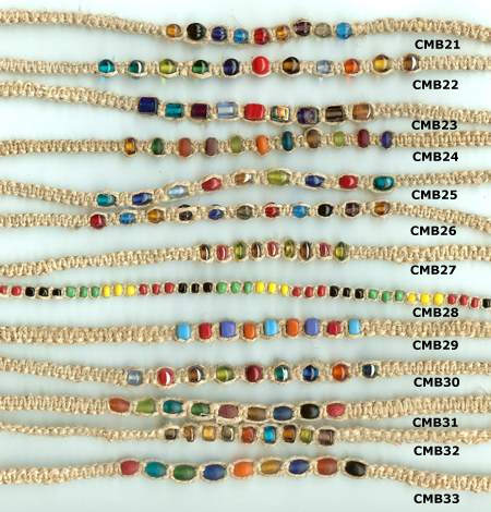 Beaded hemp necklace sale