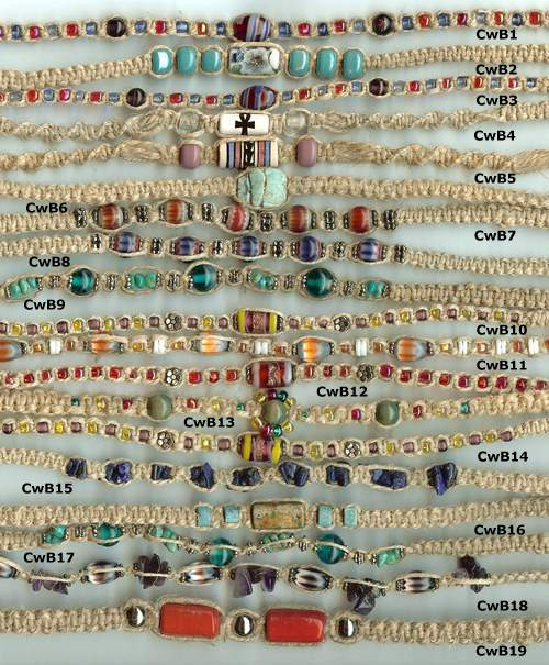 JewelryVilla Hemp jewelry, teen jewelry