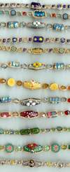 JewelryVilla Hemp jewelry, lamp bead hemp chokers, teen jewelry