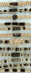 JewelryVilla hemp necklaces with black beads
