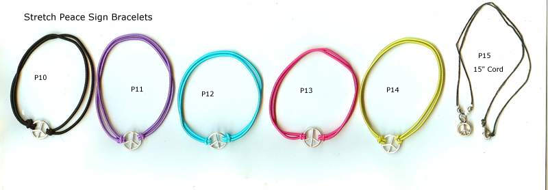 JewelryVilla Peace sign Jewelry at low prices. Teen Jewelry.