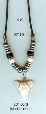 JewelryVilla Shark teeth necklaces