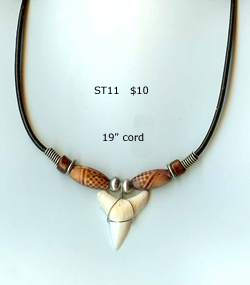 JewelryVilla Shark teeth necklaces
