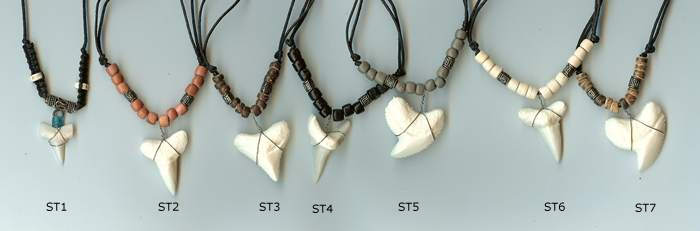 JewelryVilla Shark teeth necklaces