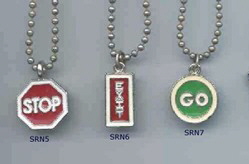 JewelryVilla traffic sign necklaces