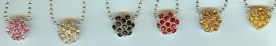Teen necklaces with crystal pendants from the JewelryVilla.com