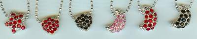 Teen necklaces with crystal pendants from the JewelryVilla.com