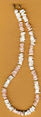 pink and white shell necklace 18 inch - matching bracelet available