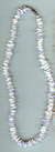 lavender and white sea shell necklace